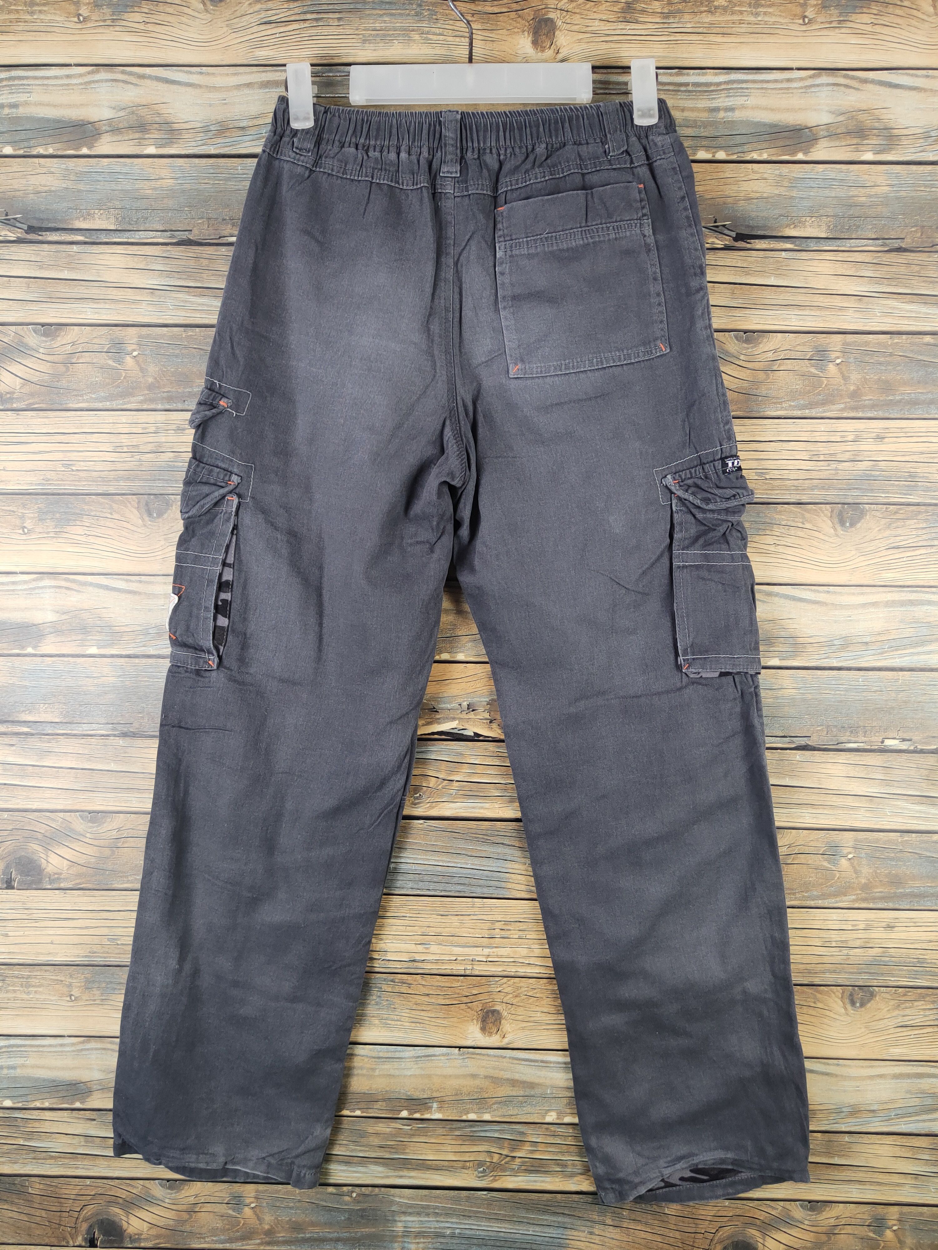 Japanese Brand DL TD Mania Dark Gray Multipocket Cargo Pants #2336 Size US 26 / EU 42 - 9 Thumbnail