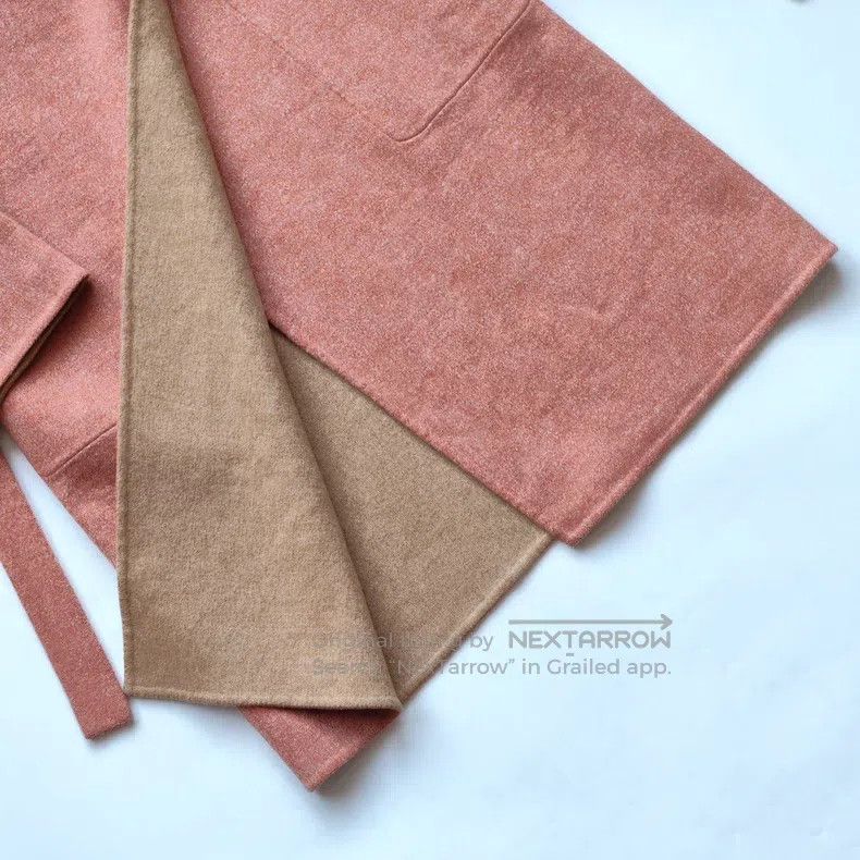 Hermes Hermes Nude Pink Double-faced Cashmere Long Coat Size XS / US 0-2 / IT 36-38 - 4 Thumbnail