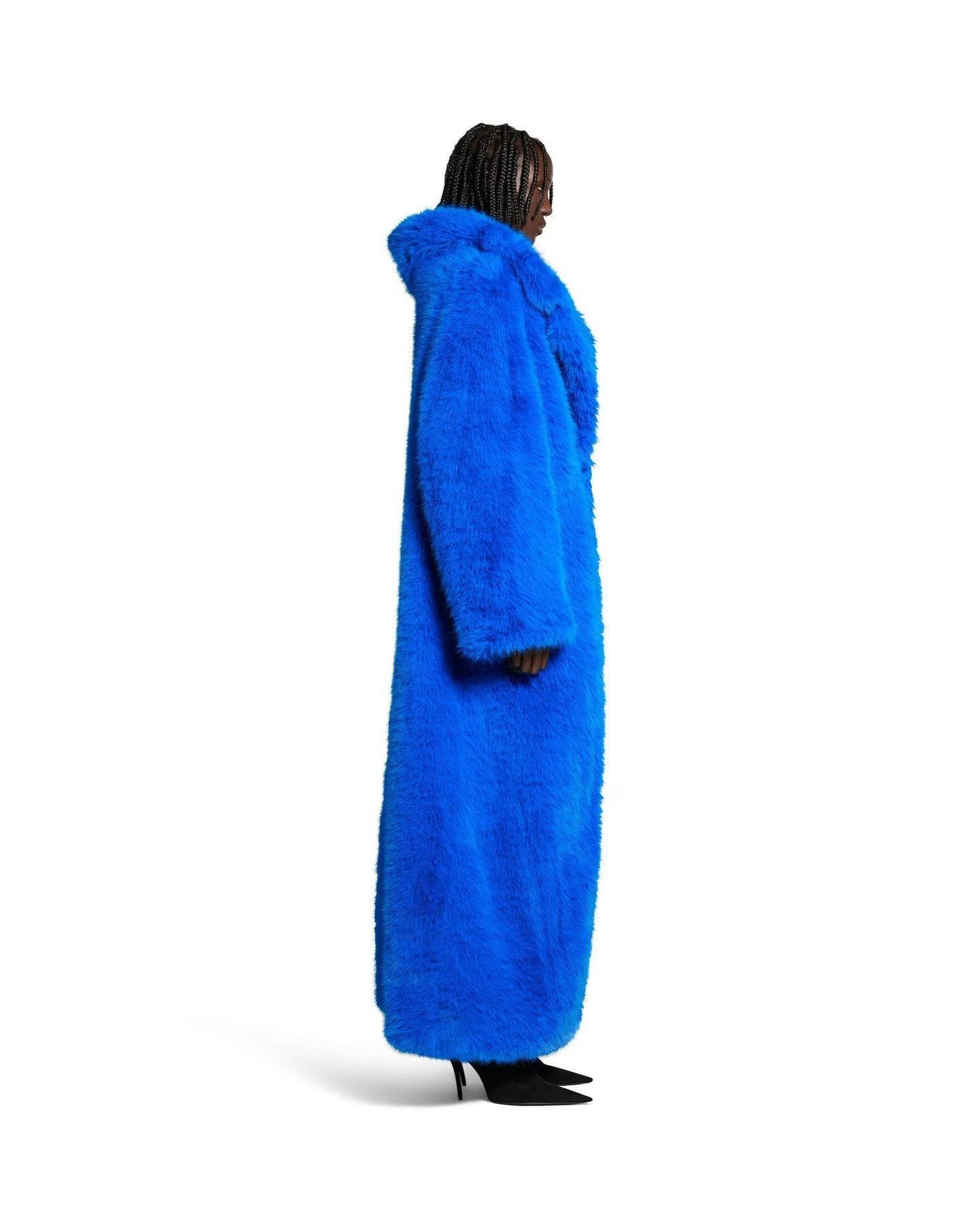Balenciaga o1tr1nto1125 Off Shoulder Coat in Blue Size XL / US 12-14 / IT 48-50 - 4 Thumbnail