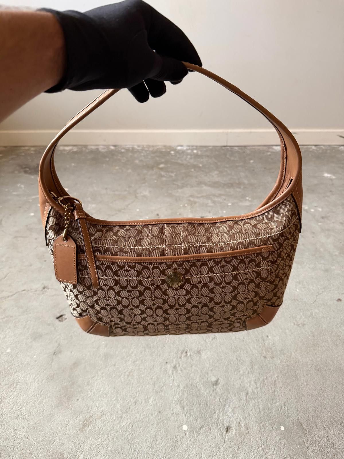 Coach Coach Signature Ergo Shoulder Bag Beige/Brown Size ONE SIZE - 5 Thumbnail