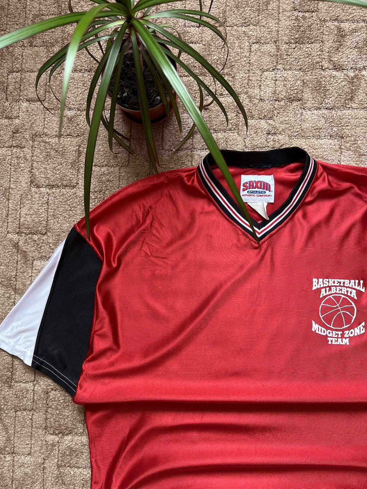 Vintage Vintage Saxon Athletic Basketball Alberta Edmonton Jersey Size US L / EU 52-54 / 3 - 2 Thumbnail