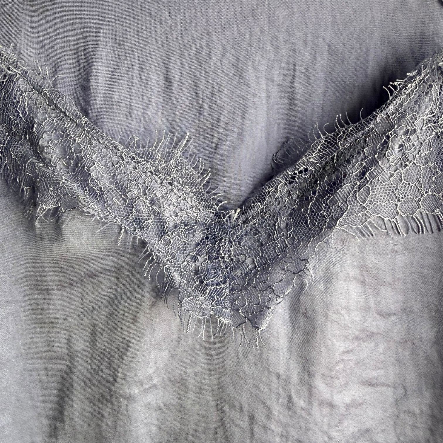 Nine West Nine West Lilac Satin Lace Trim Cami Tank Top Y2K Lingerie M Size M / US 6-8 / IT 42-44 - 5 Thumbnail