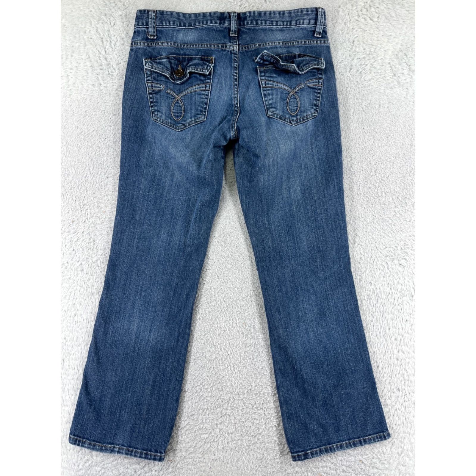 Calvin Klein Calvin Klein Jeans Women 8 Blue Denim Bootcut Embroidered Cotton Blend Denim Bootcut Size 30" / US 8 / IT 44 - 2 Thumbnail