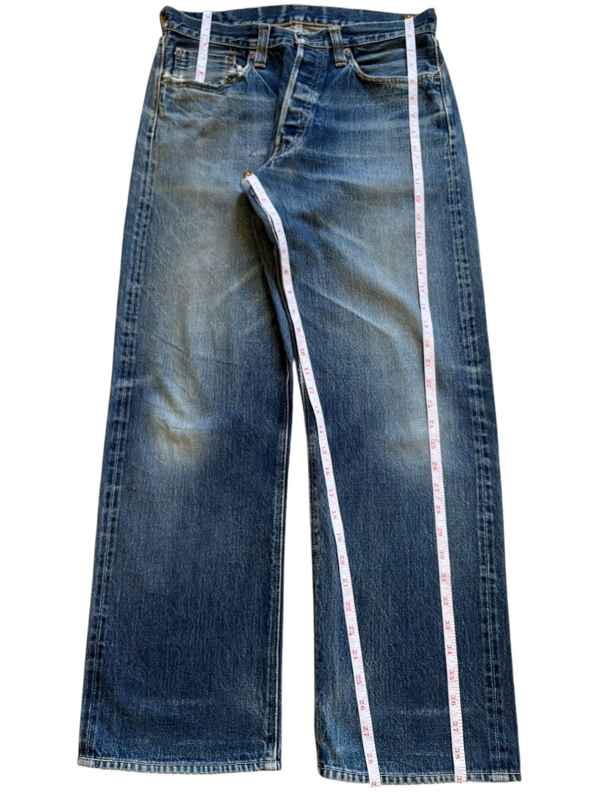 Sugar Cane Vintage Japanese Sugar Canes Toyo Selvedge Baggy Style Jeans Size US 31 - 13 Thumbnail