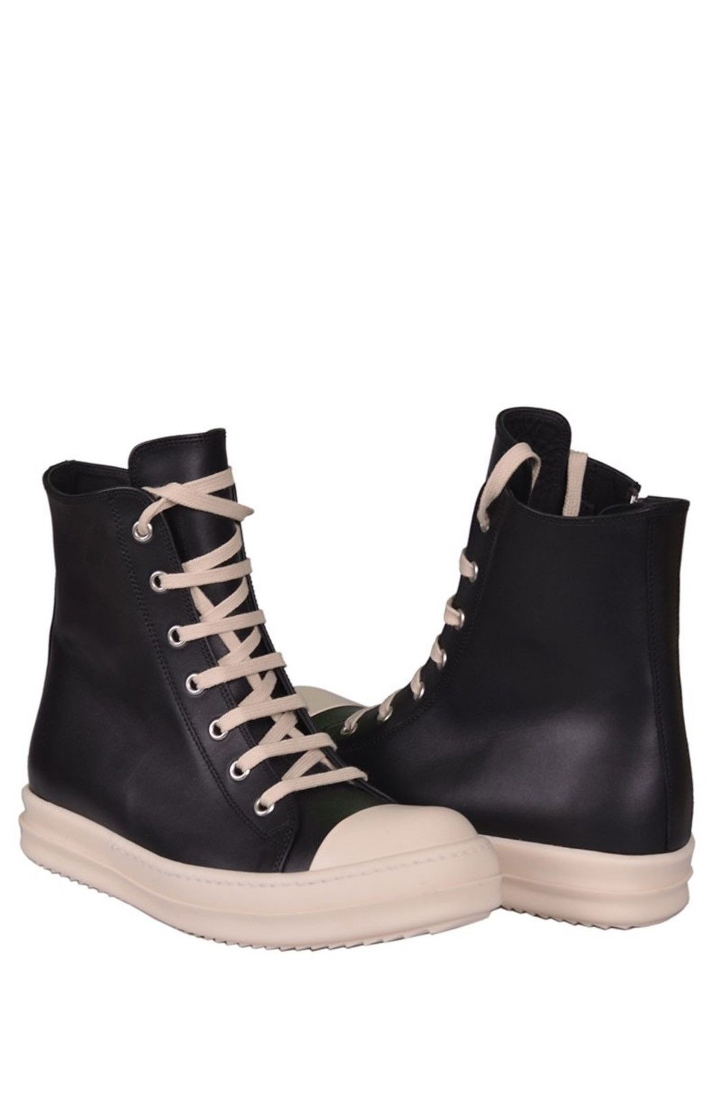 Rick Owens Last Size Rick Owens Leather Hi-Top Sneakers Size US 6 / IT 36 - 2 Thumbnail