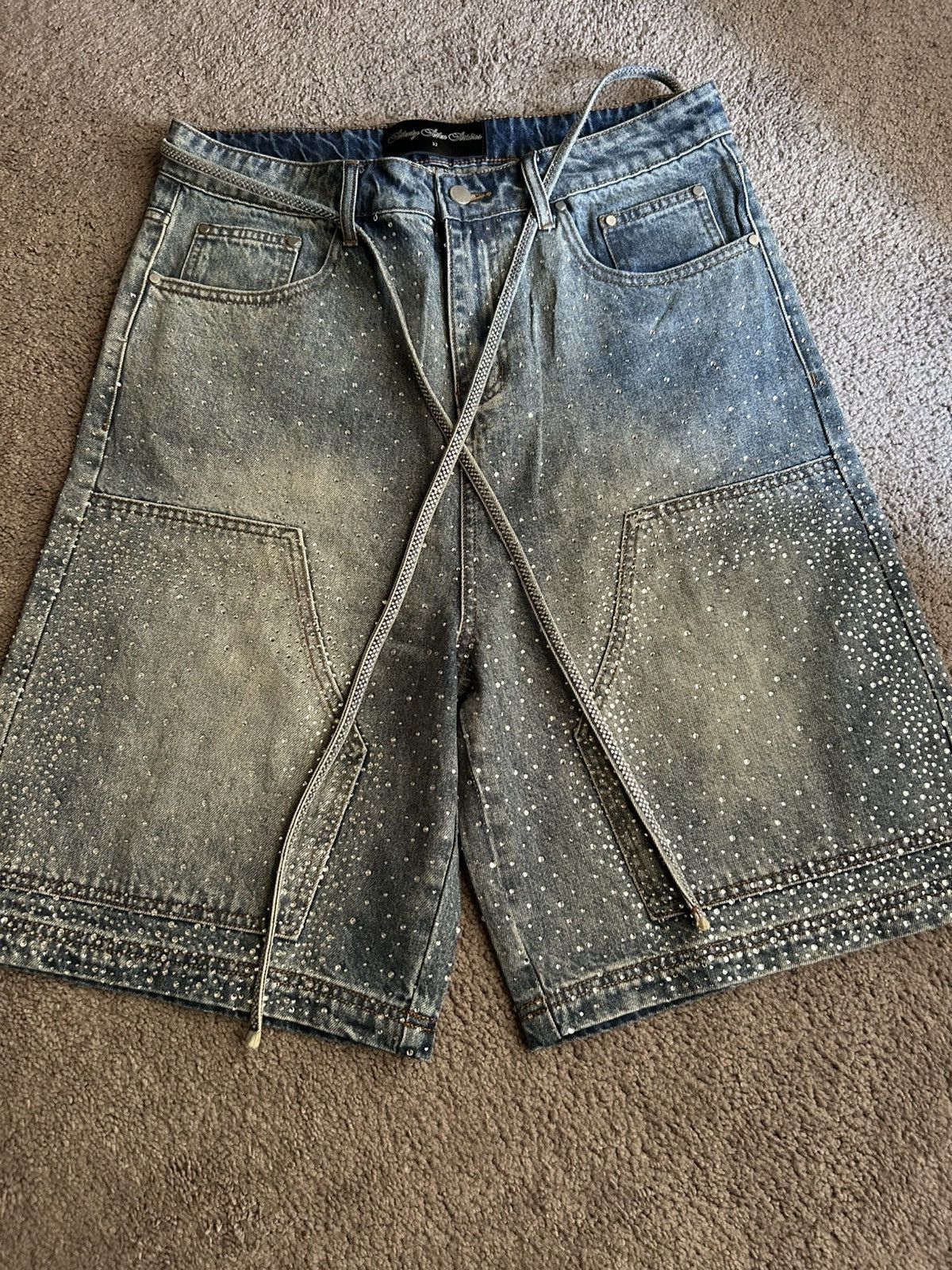 Other 77 Studios Blue Denim “Popstar” Jorts Size US 32 / EU 48 - 3 Thumbnail
