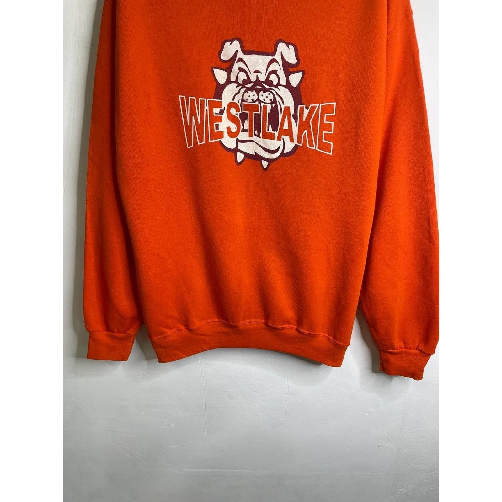 Vintage Vintage Augusta Westlake Bulldogs Orange Sweatshirt Adult L Size US L / EU 52-54 / 3 - 3 Thumbnail