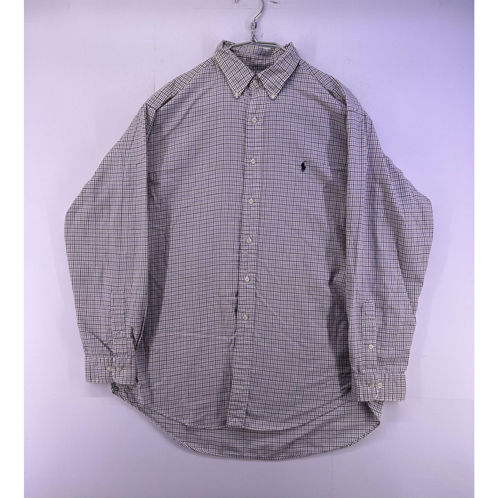Ralph Lauren Ralph Lauren Tan Dark Color Blend Yarmouth LS Size 17 Size US XL / EU 56 / 4 - 1 Thumbnail