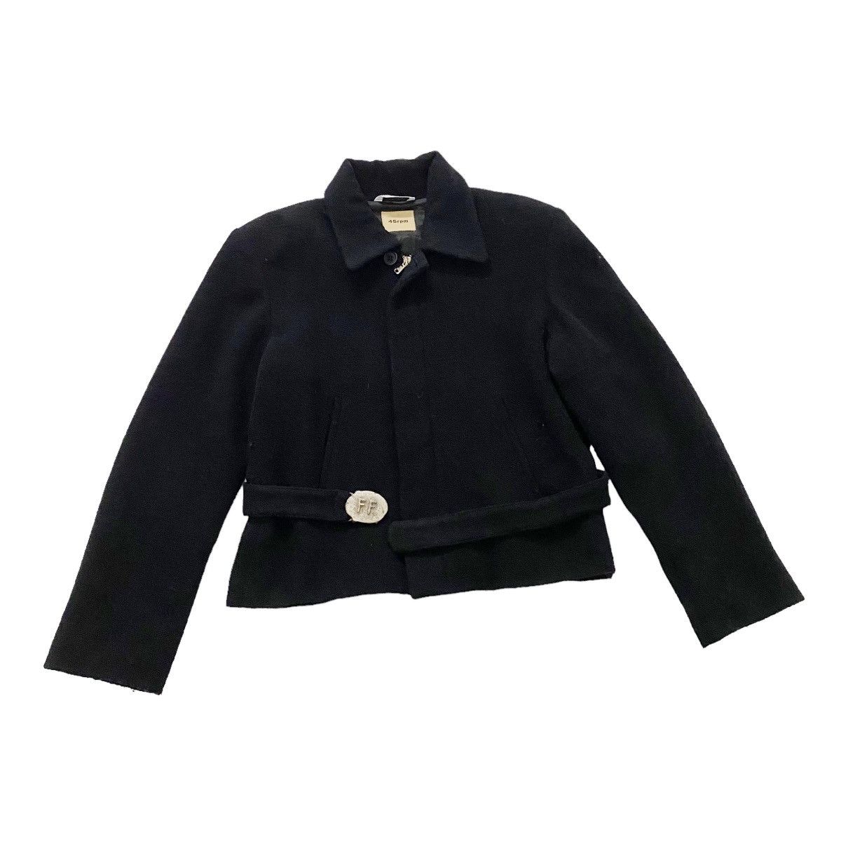 45rpm 45rpm wool cropped zipper jacket made in Italy Size M / US 6-8 / IT 42-44 - 3 Thumbnail