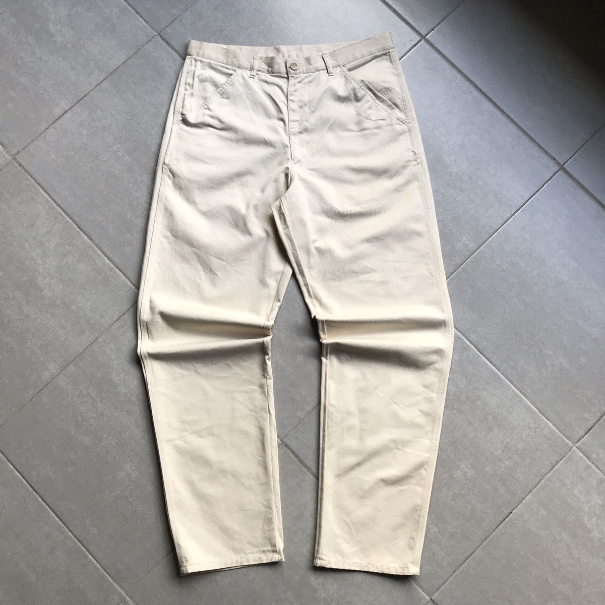 Comme des Garcons SHIRT Comme des Garcons SHIRT beige trouser Size US 34 / EU 50 - 3 Thumbnail