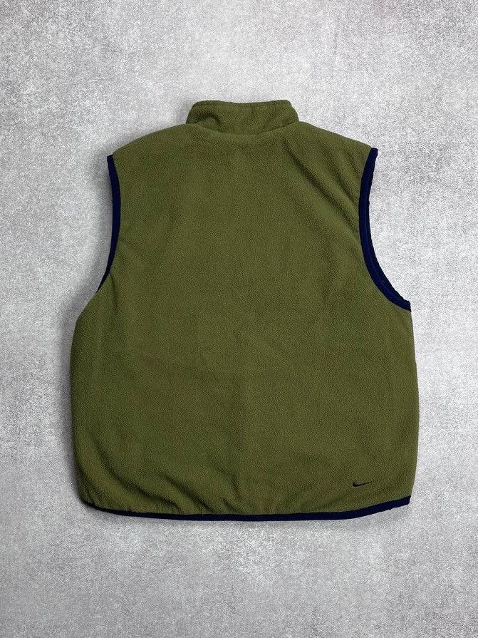 Nike Vintage Nike Swoosh Fleece Nylon Recersible Vest M Size US M / EU 48-50 / 2 - 7 Thumbnail