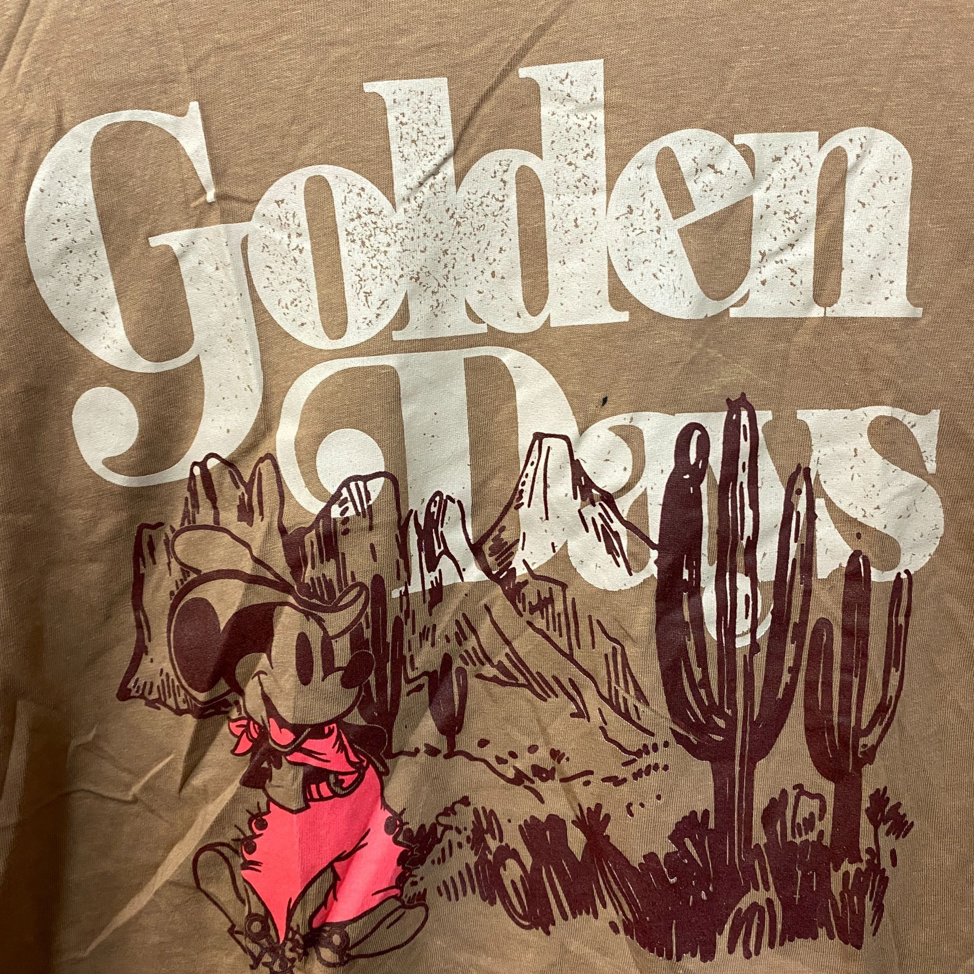 Disney Disney Mickey Mouse Golden Days Brown Crop Top XL Size XL / US 12-14 / IT 48-50 - 2 Thumbnail