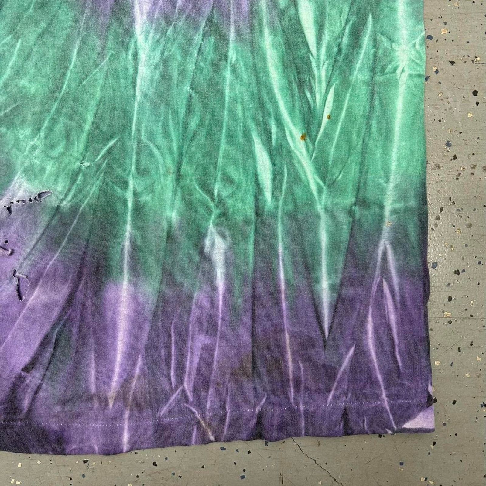 Other Vintage 90s tie dye purple and green short sleeve shirt Size US XL / EU 56 / 4 - 4 Thumbnail