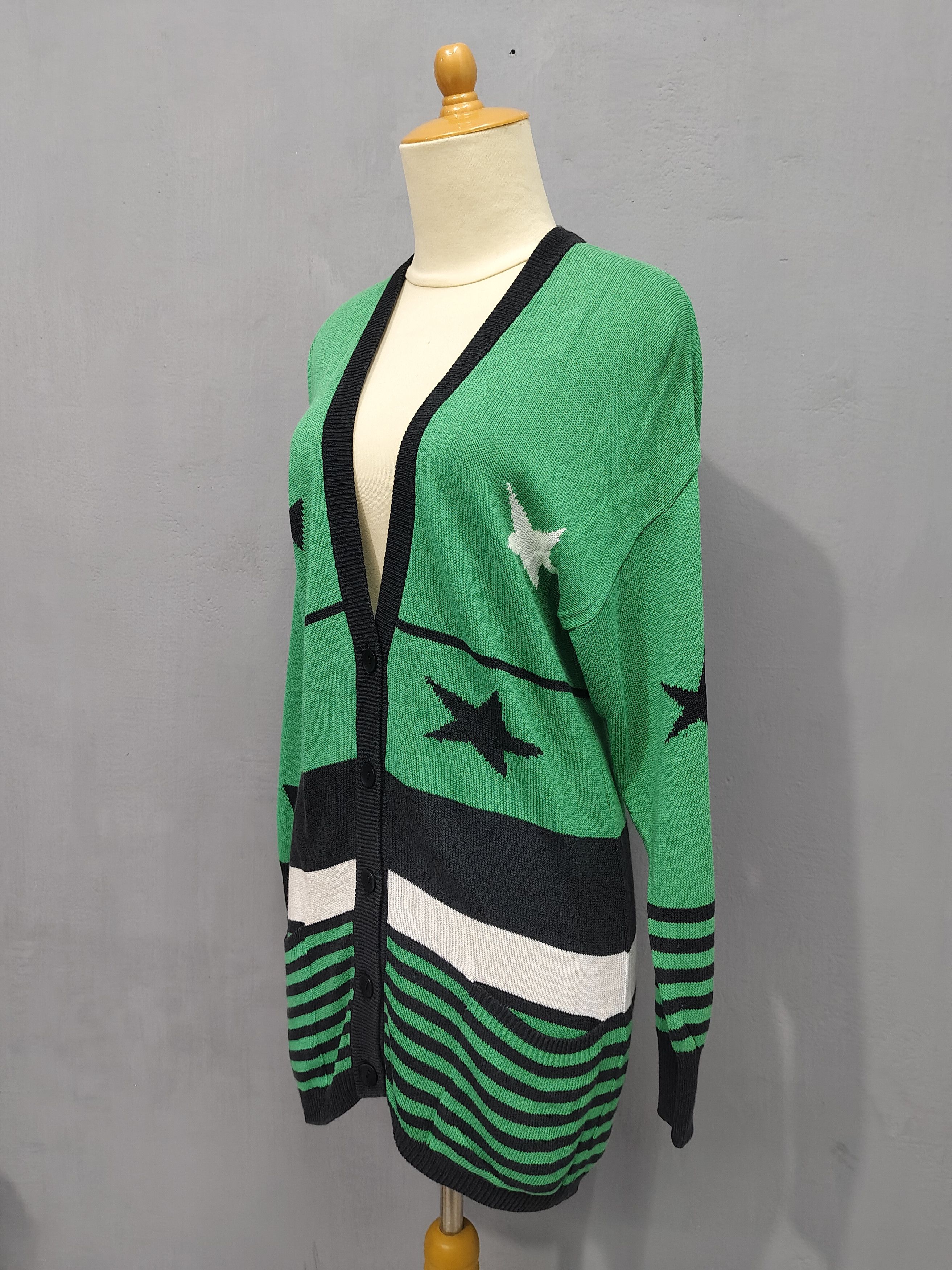Escada 🔥Vtg 80s Escada by Margaretha Ley Knitter Cardigan Size L / US 10 / IT 46 - 3 Thumbnail