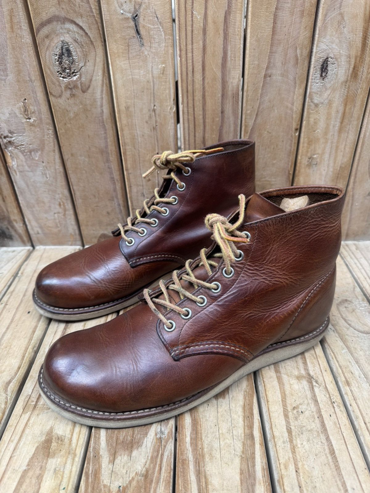 Red Wing Red Wing 9111 Chukka Brown leather boots EUR 41.5 UK 7.5 D Size US 8.5 / EU 41-42 - 18 Thumbnail