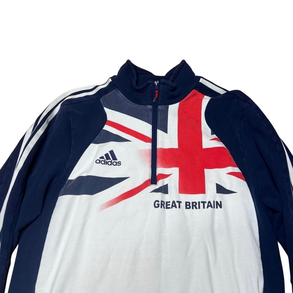 Adidas × Vintage Y2K Adidas England Pullover Olympics 1/2 Zip Small Medium Size US M / EU 48-50 / 2 - 3 Thumbnail
