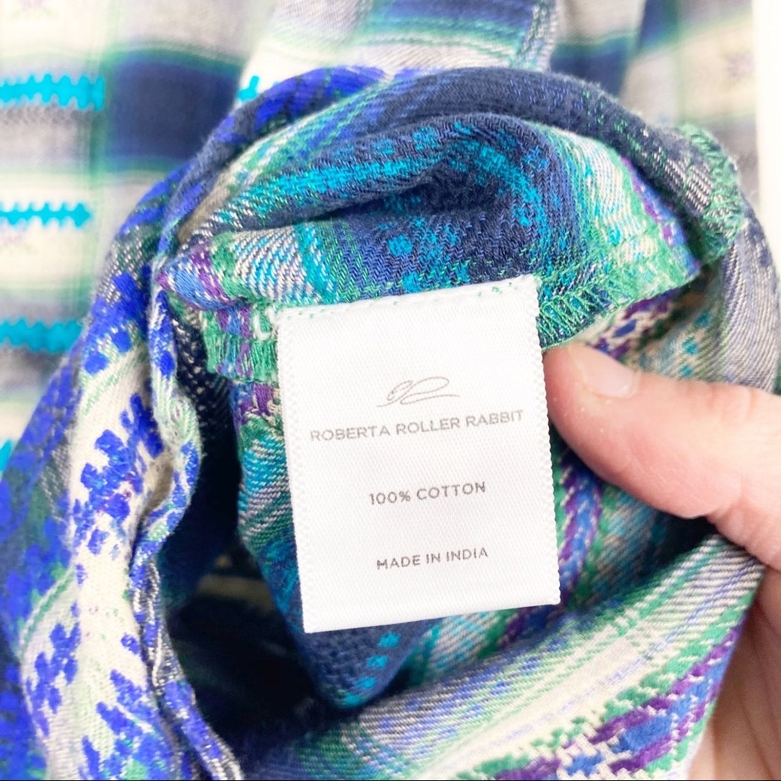 Other Roberta roller rabbit plaid ombré flannel blue Size XS / US 0-2 / IT 36-38 - 5 Thumbnail