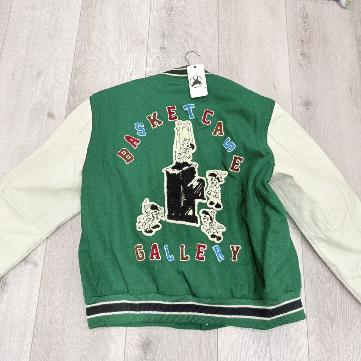 basketcase gallery Basketcase Gallery Marionette Varsity Jacket (Green) Size US XL / EU 56 / 4 - 5 Thumbnail