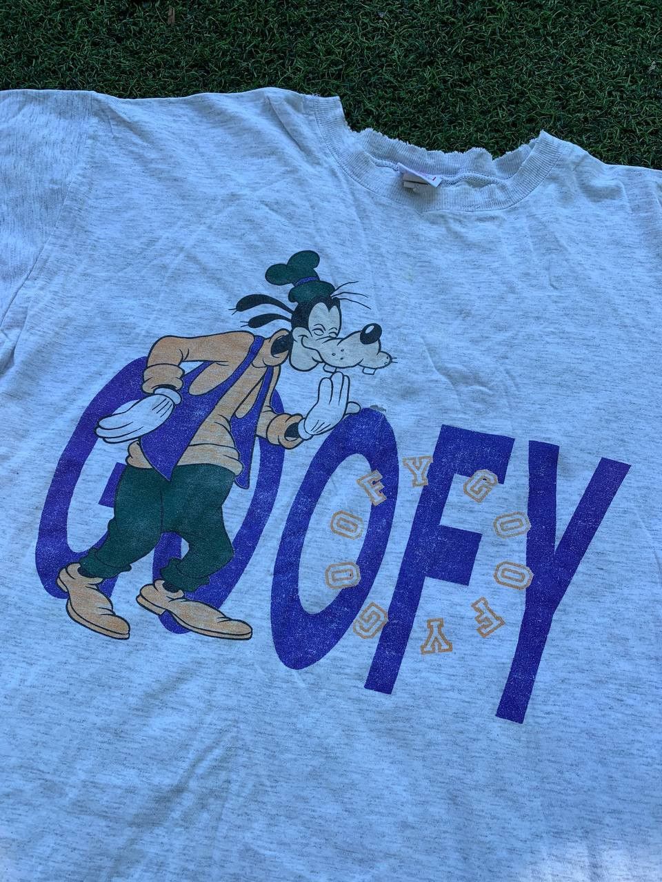Disney × Vintage Vintage 90s Disney Goofy Single Stitch T-shirt Distressed Size US XL / EU 56 / 4 - 2 Thumbnail
