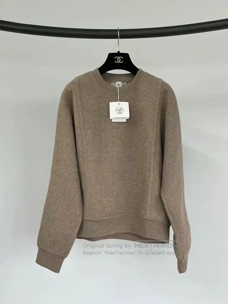 Hermes Hermes Double-faced cashmere sweater Size S / US 4 / IT 40 - 1 Thumbnail