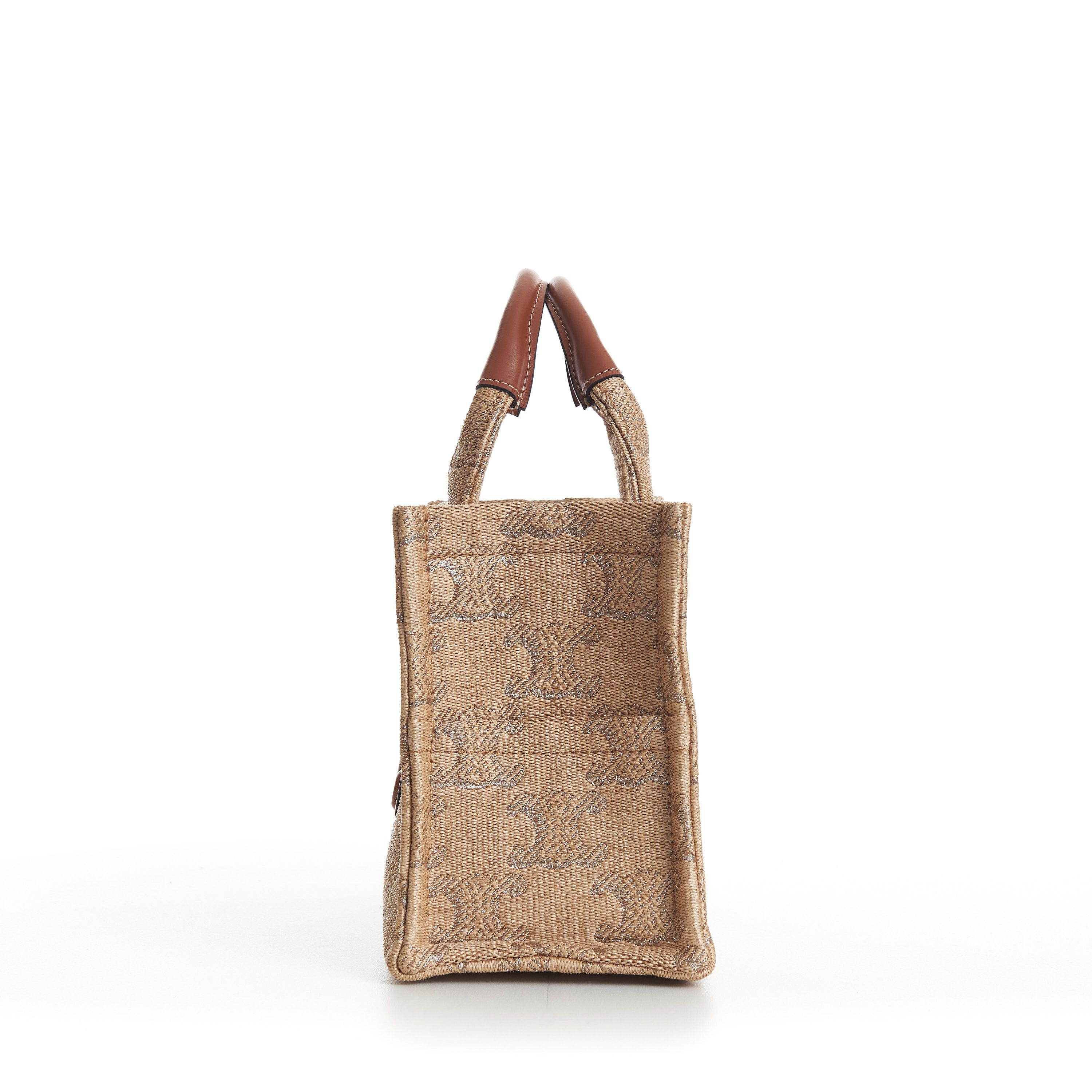 Celine Small Cabas Thais In Raffia Effect Textile Size ONE SIZE - 6 Thumbnail