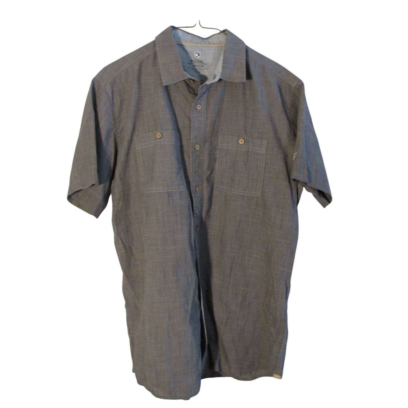 Kuhl KUHL M Gray Mens Button Down Shirt Short Sleeve Size US M / EU 48-50 / 2 - 1 Thumbnail
