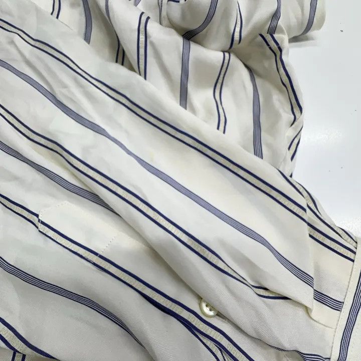 Balenciaga Balenciaga Balenciaga Striped Long Sleeve Casual Shirt -25 Size US S / EU 44-46 / 1 - 7 Thumbnail