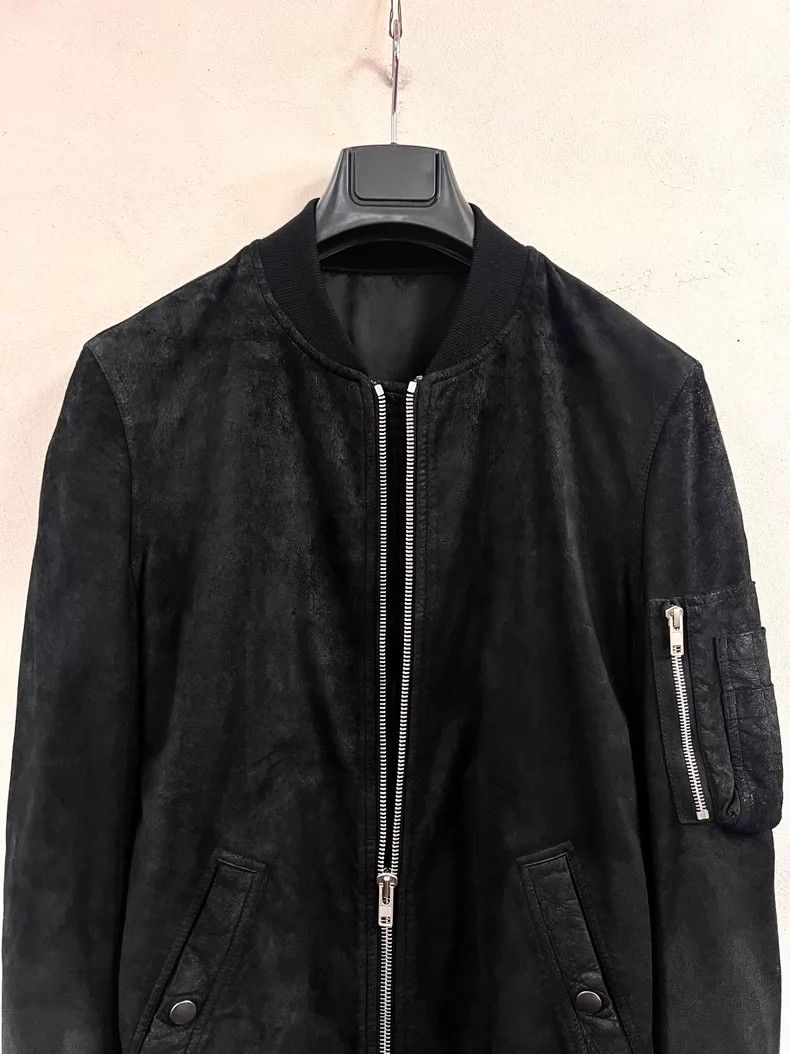 Rick Owens Rick Owens Burst crack burning leather jacket Size US S / EU 44-46 / 1 - 3 Thumbnail