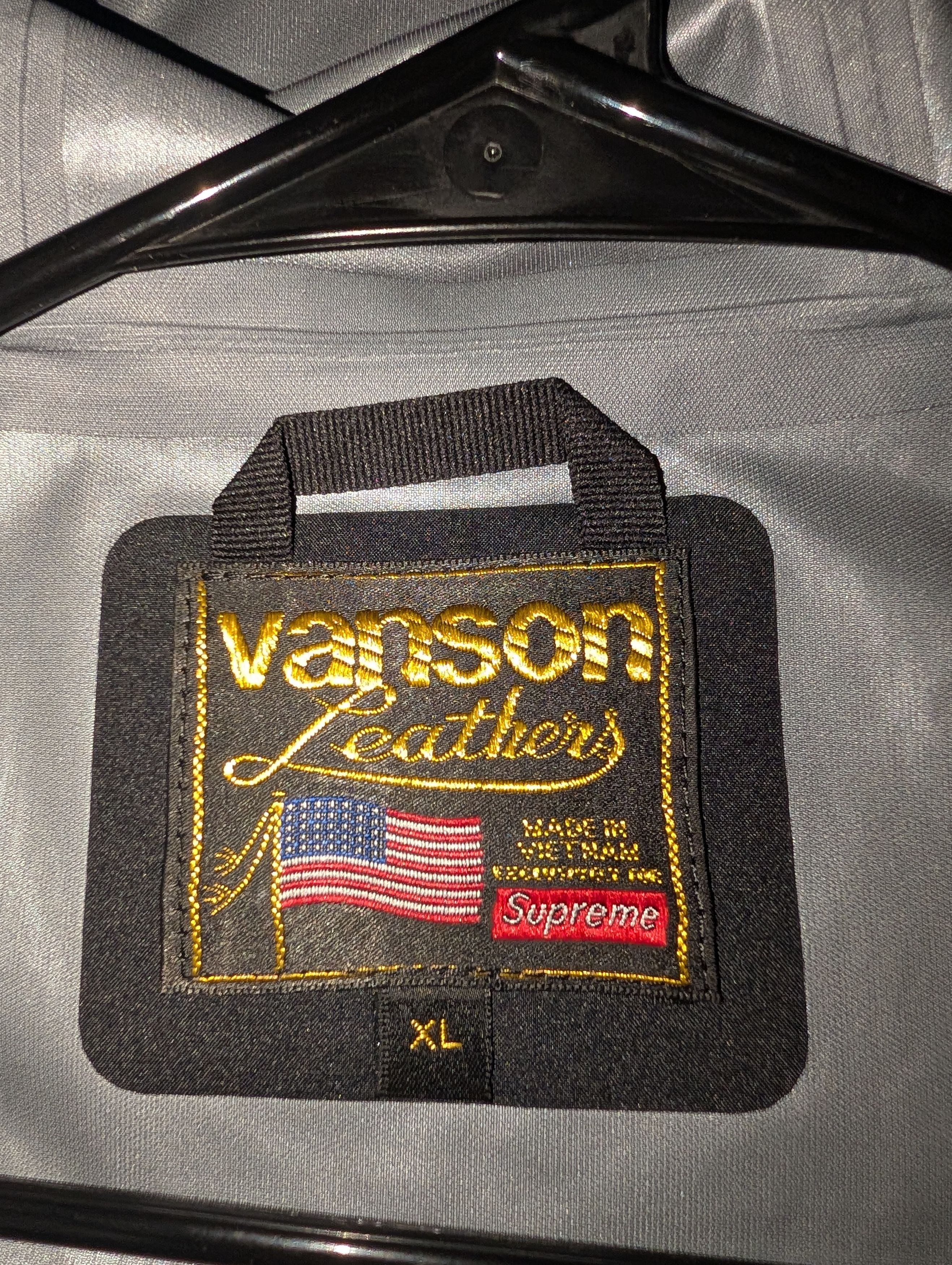 Supreme × Vanson Leathers Supreme Vanson Leathers GORETEX Zip Shell Jacket XL Black Size US XL / EU 56 / 4 - 4 Thumbnail