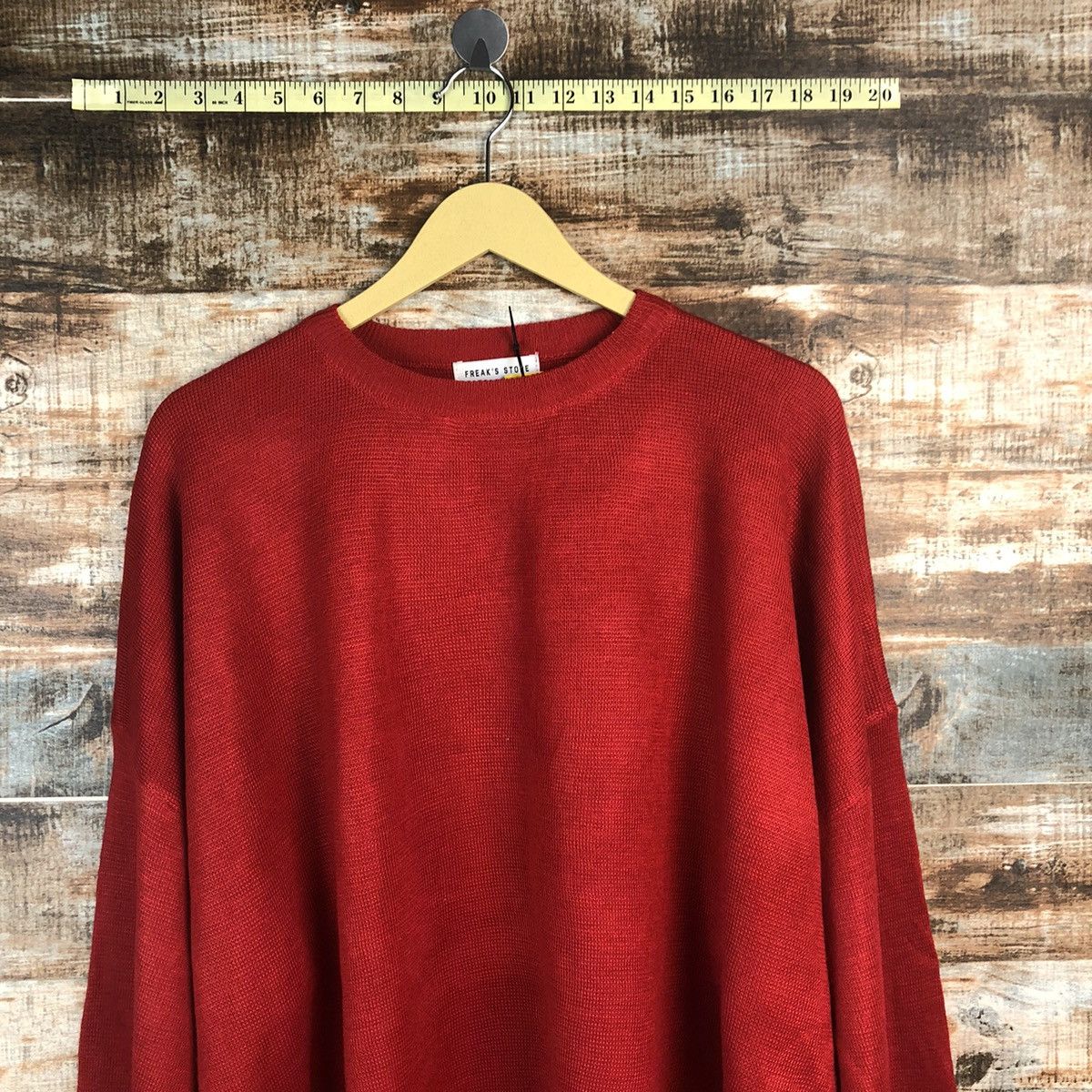Homespun Knitwear × Japanese Brand Freaks Store Red palin Knitwear #A1858 Size M / US 6-8 / IT 42-44 - 5 Thumbnail