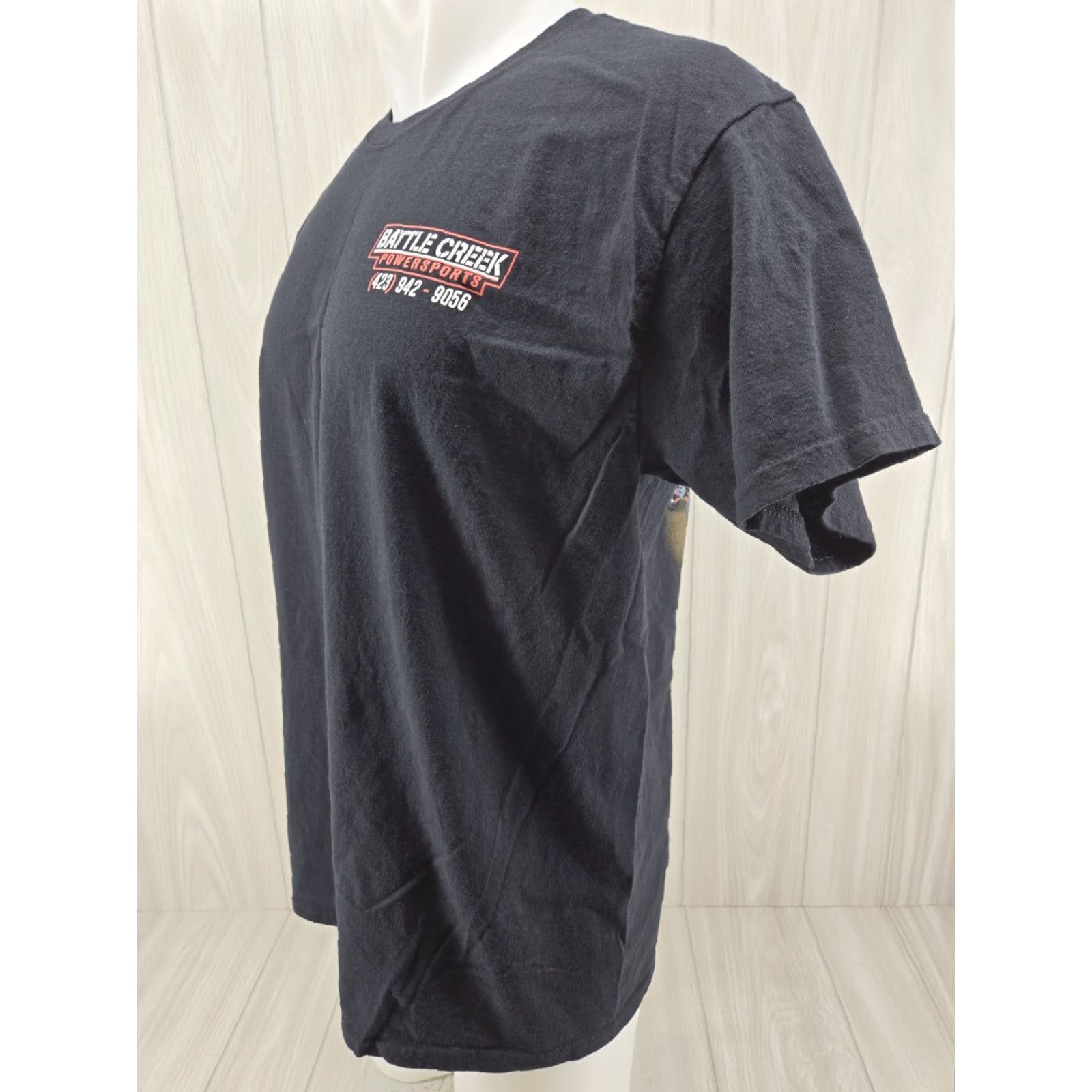 Gildan Battle Creek Power Sports Polaris Can-am Mens T Shirt Size Large Black Sports T-Shirt Mens L Size US L / EU 52-54 / 3 - 3 Thumbnail