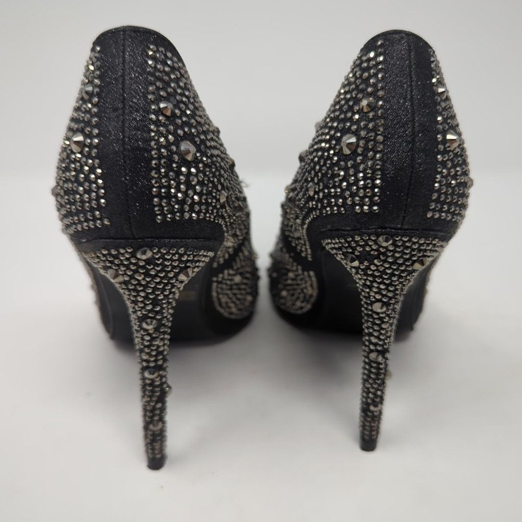 Other Delicacy Belinda Pointy Toe Rhinestones Slip-On High Heels 7 Size US 7 / IT 37 - 5 Thumbnail