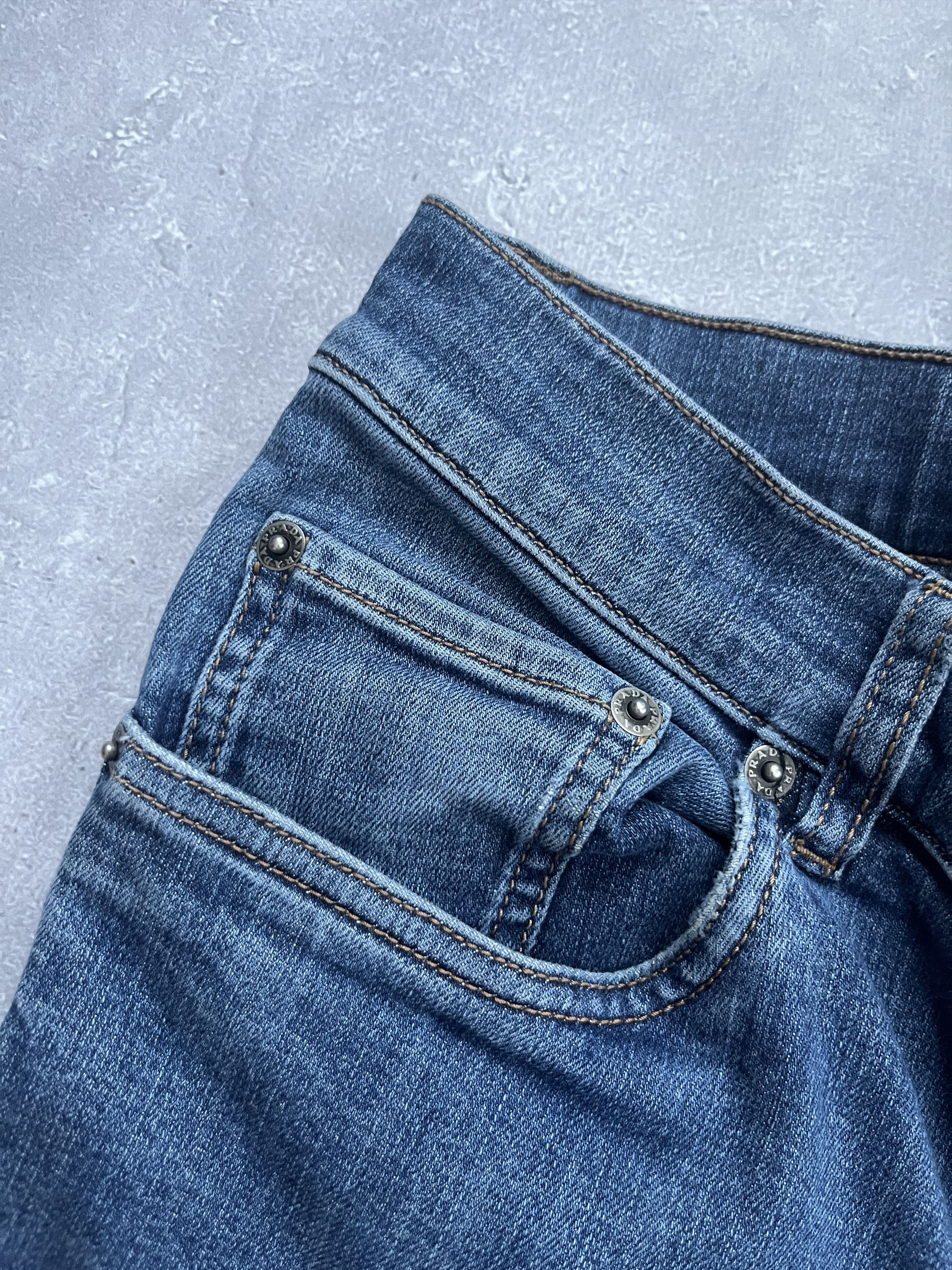 Prada Prada Denim Jeans Women Blue Black Tab Size 30 Size 30" / US 8 / IT 44 - 8 Thumbnail
