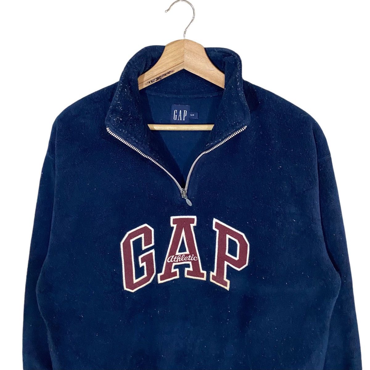 Gap 🔥GAP SPELL OUT LOGO HALF ZIP WOOL PULL OVER SWEATSHIRT Size US S / EU 44-46 / 1 - 4 Thumbnail