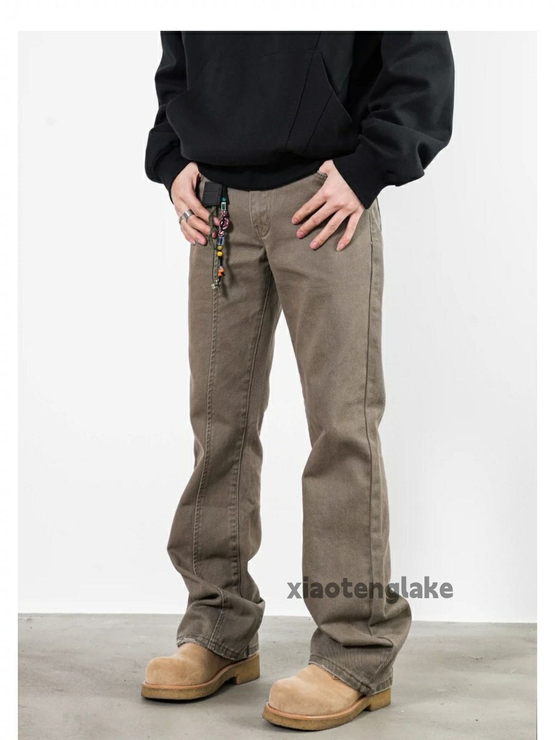Designer × Japanese Brand × Vintage washed faded y2k yuppie bootcut flared patchwork pants Size US 30 / EU 46 - 5 Thumbnail