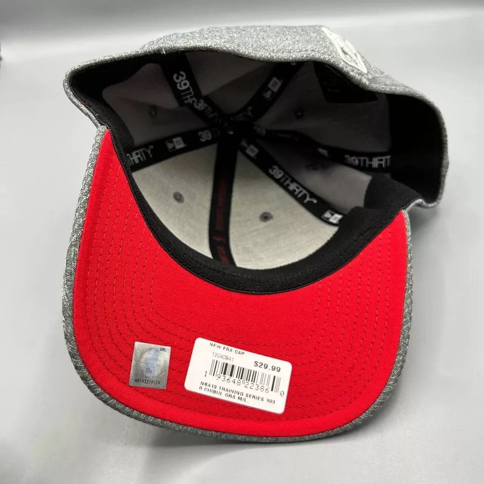 New Era Chicago Bulls Hat Men M-L Gray Stretch Fitted Cap New Size ONE SIZE - 4 Thumbnail