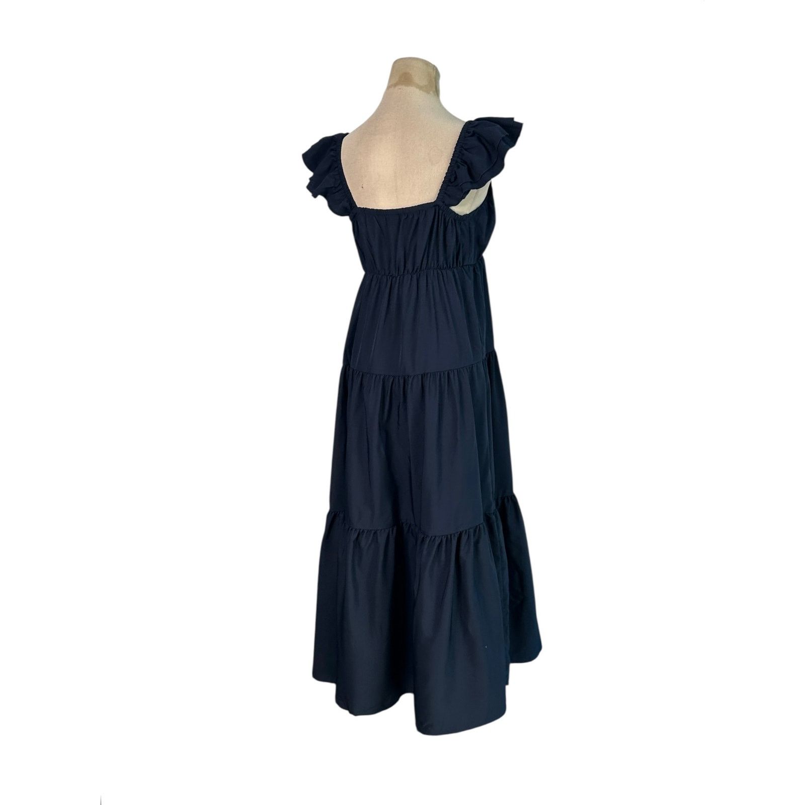 Shein Shein navy blue tiered midi dress size medium Size M / US 6-8 / IT 42-44 - 10 Thumbnail