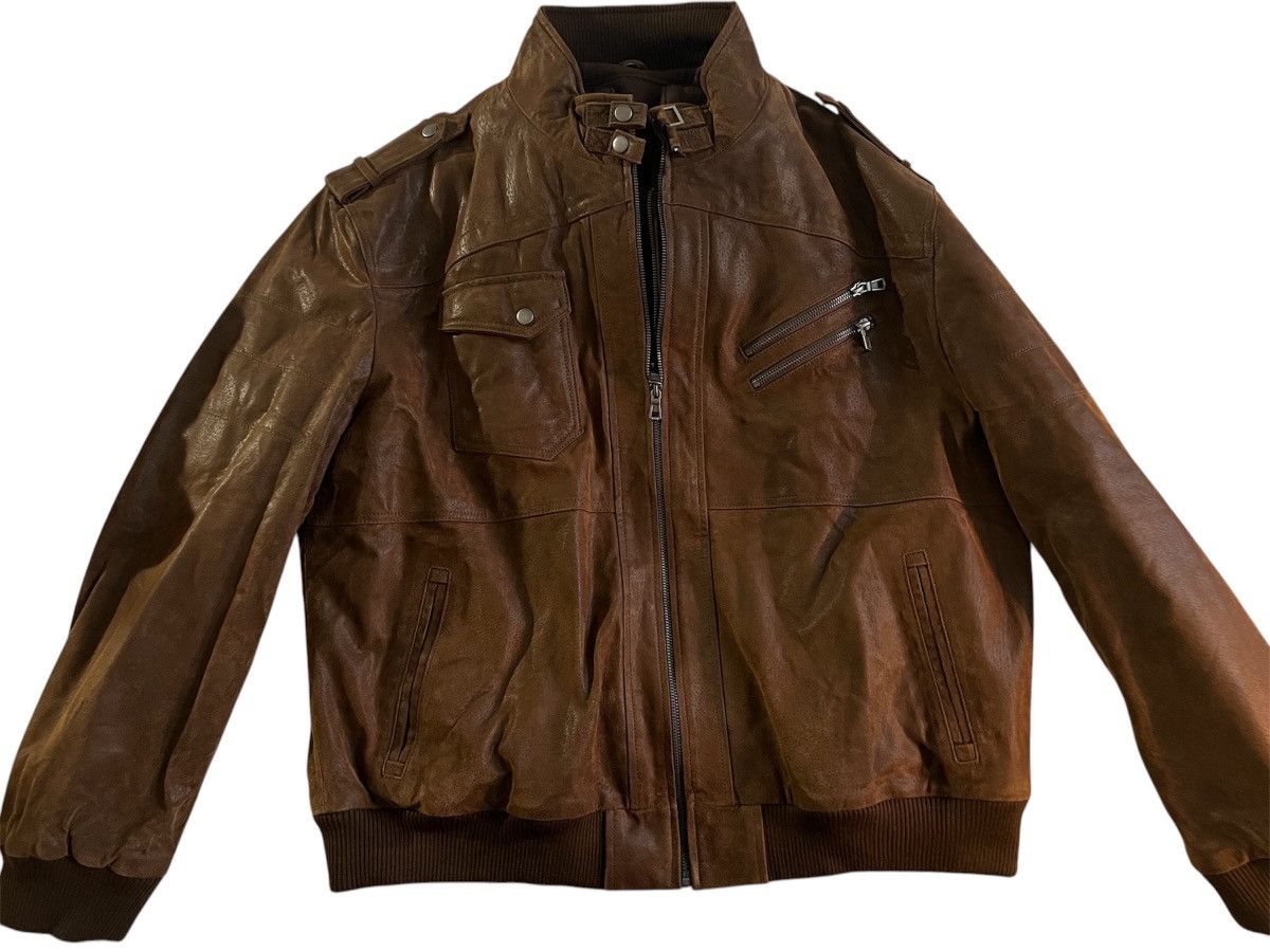 Other leather motorcycle jacket (with hood) Size US XXL / EU 58 / 5 - 1 Thumbnail