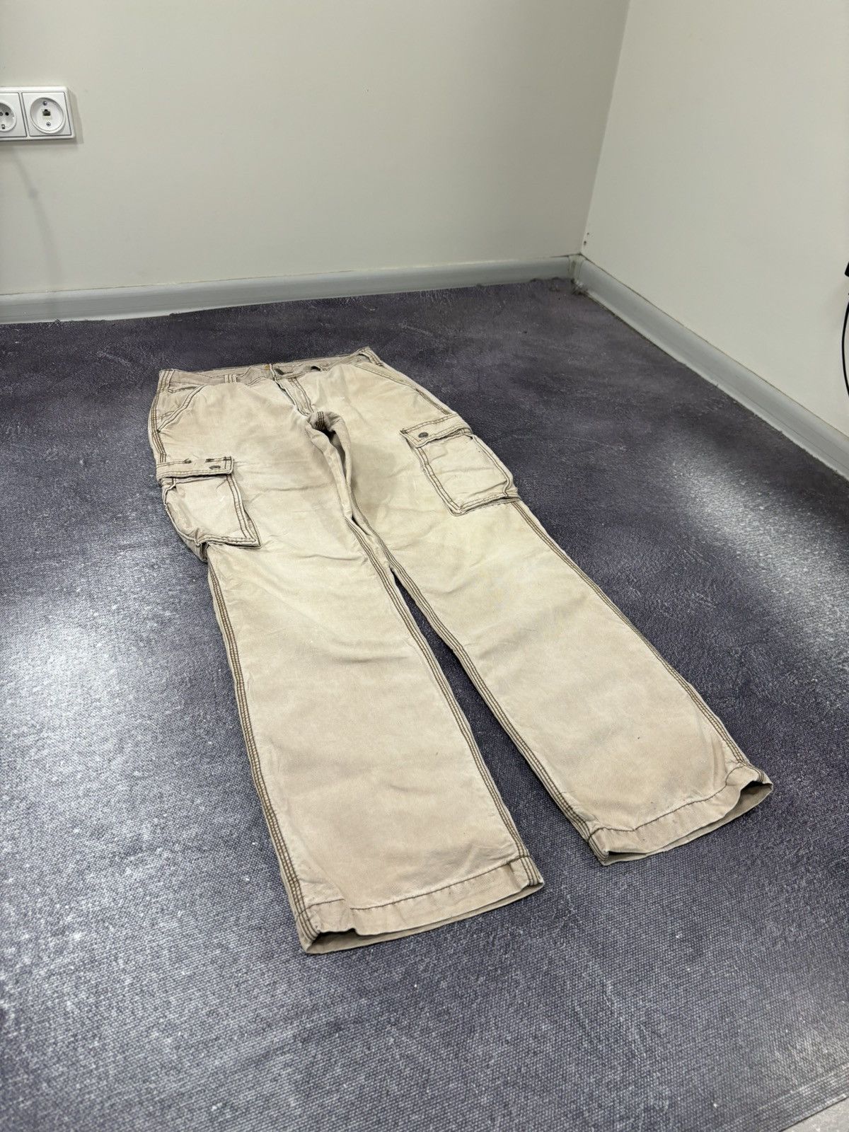Carhartt Vintage Carhartt Y2K Faded USA Work Hype Cargo Pants Size US 32 / EU 48 - 13 Thumbnail