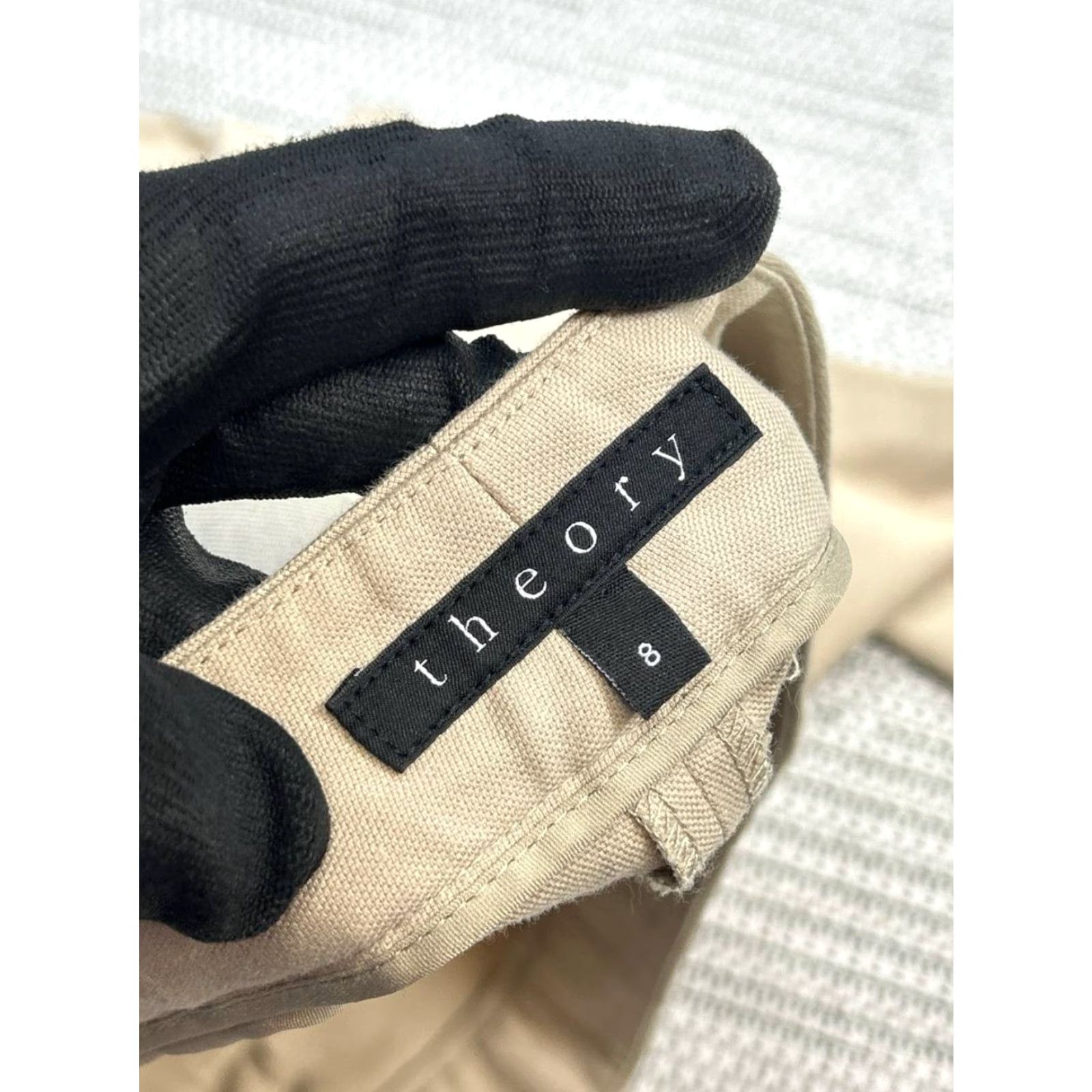 Theory Theory Dress Pants Womens 8 Khaki Beige Slim Shirt Pants Women Dress Pants Slim Bl Size 30" / US 8 / IT 44 - 6 Thumbnail