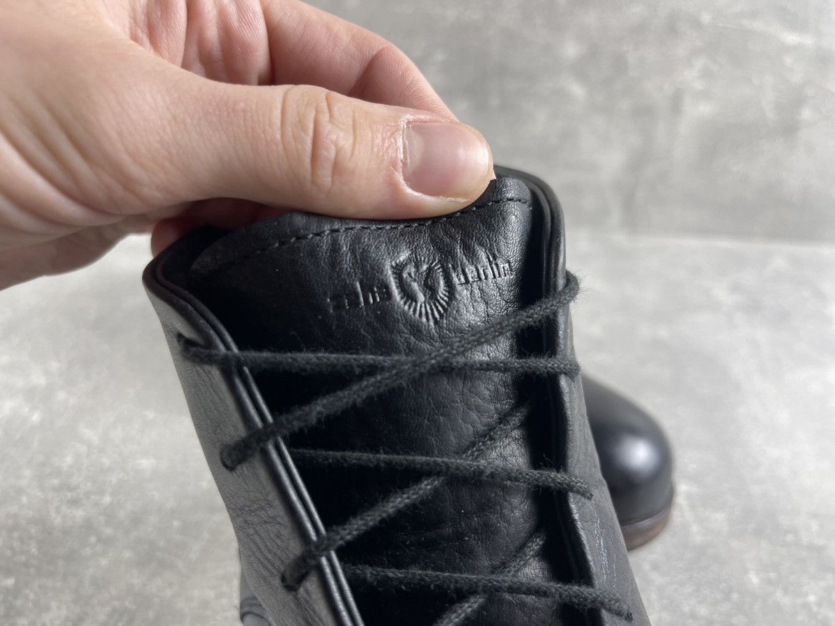 Genuine Leather Zehus Berlin Avant Garde Handcrafted Black Leather Boots Size US 7 / EU 40 - 8 Thumbnail