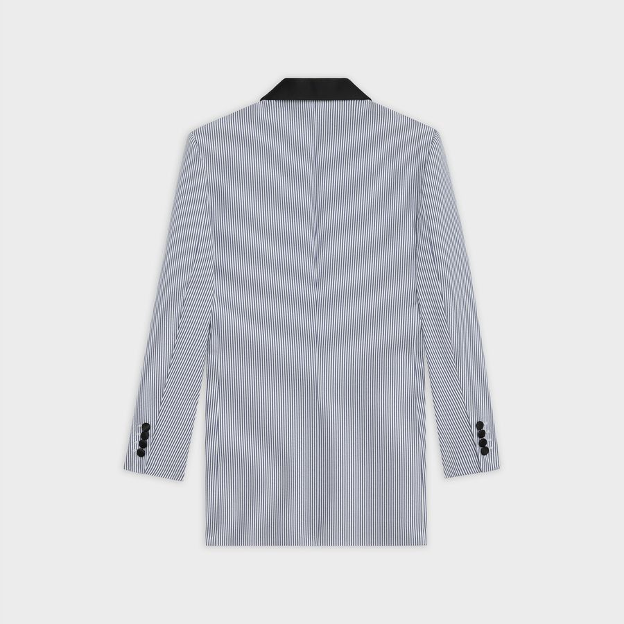 o1bcso1str1123 2V215087I.01BB Coat in White/Blue