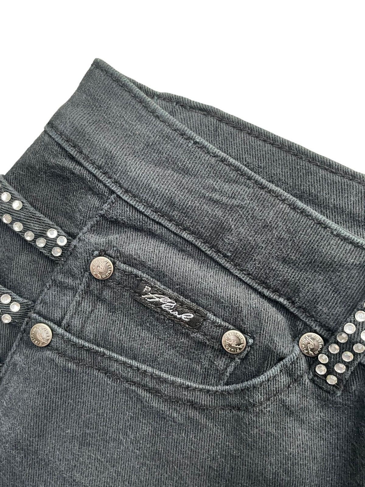 Designer Platinum Plush Flare Custom Denim Size 31" - 4 Thumbnail