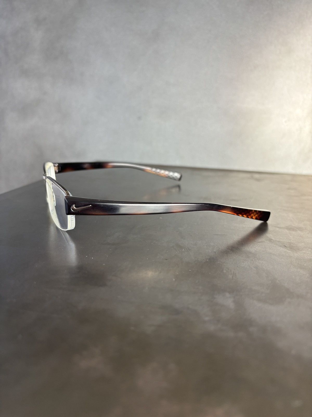 Nike × Vintage 2000s Nike Frames Eyeglasses Vintage Nike Swoosh Half Rim Size ONE SIZE - 2 Thumbnail