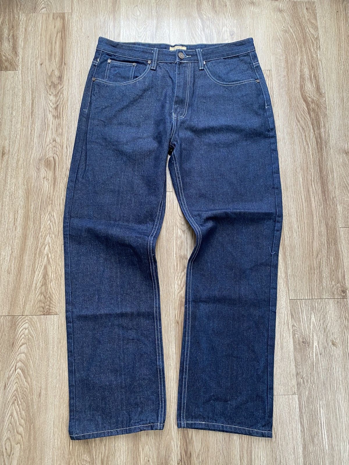 Japanese Brand × Jean VENO Y2K RAW INDIGO DENIM JEANS Size US 36 / EU 52 - 1 Thumbnail