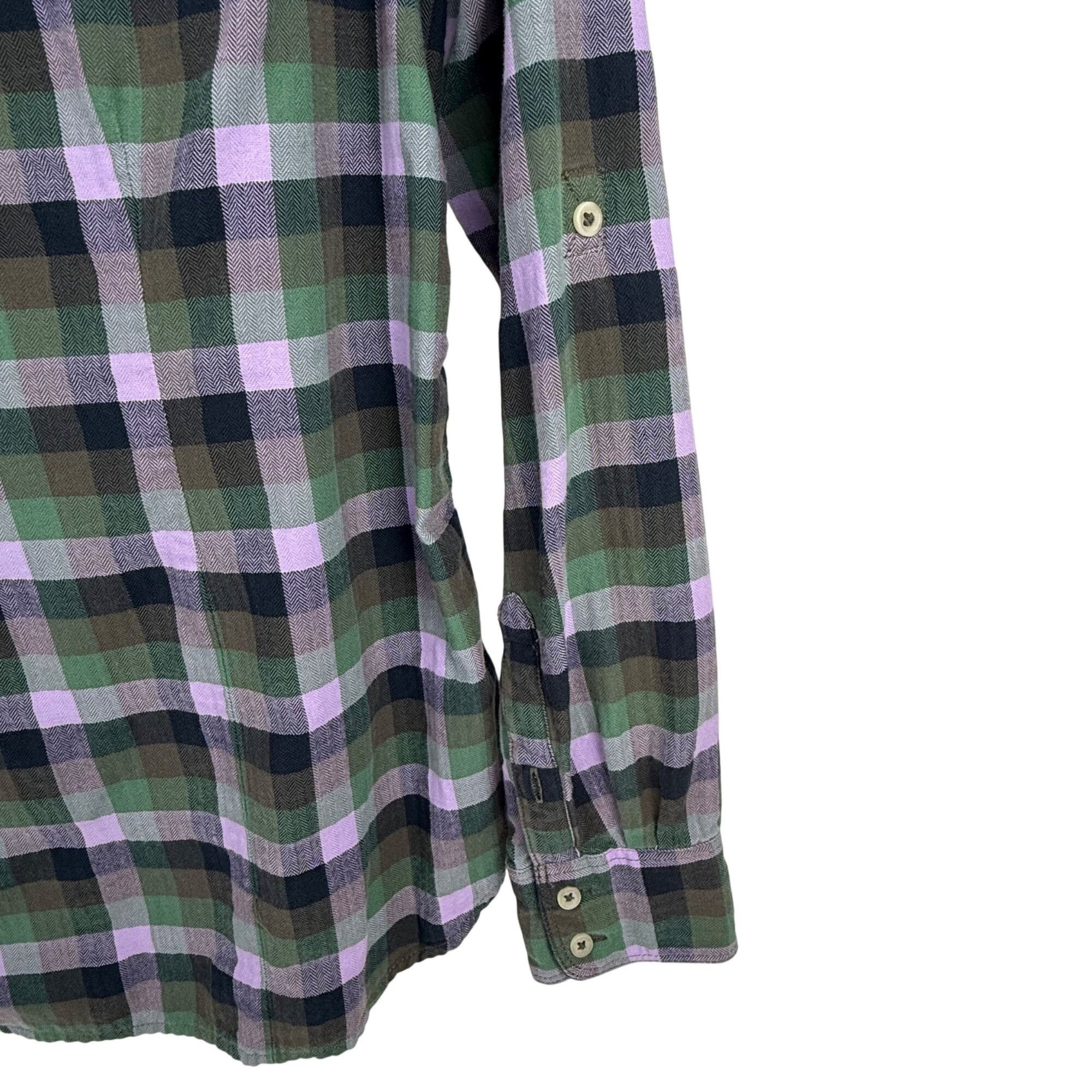 The North Face The North Face Women's Button-Front Shirt Green/Purple Plaid Size M / US 6-8 / IT 42-44 - 4 Thumbnail