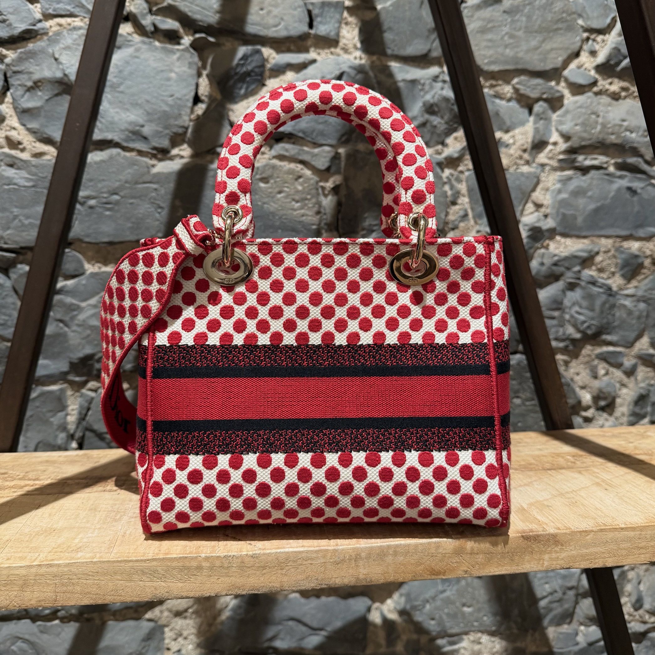Dior Christian Dior Canvas Medium DiorAmour D-Lite Bag Size ONE SIZE - 3 Thumbnail