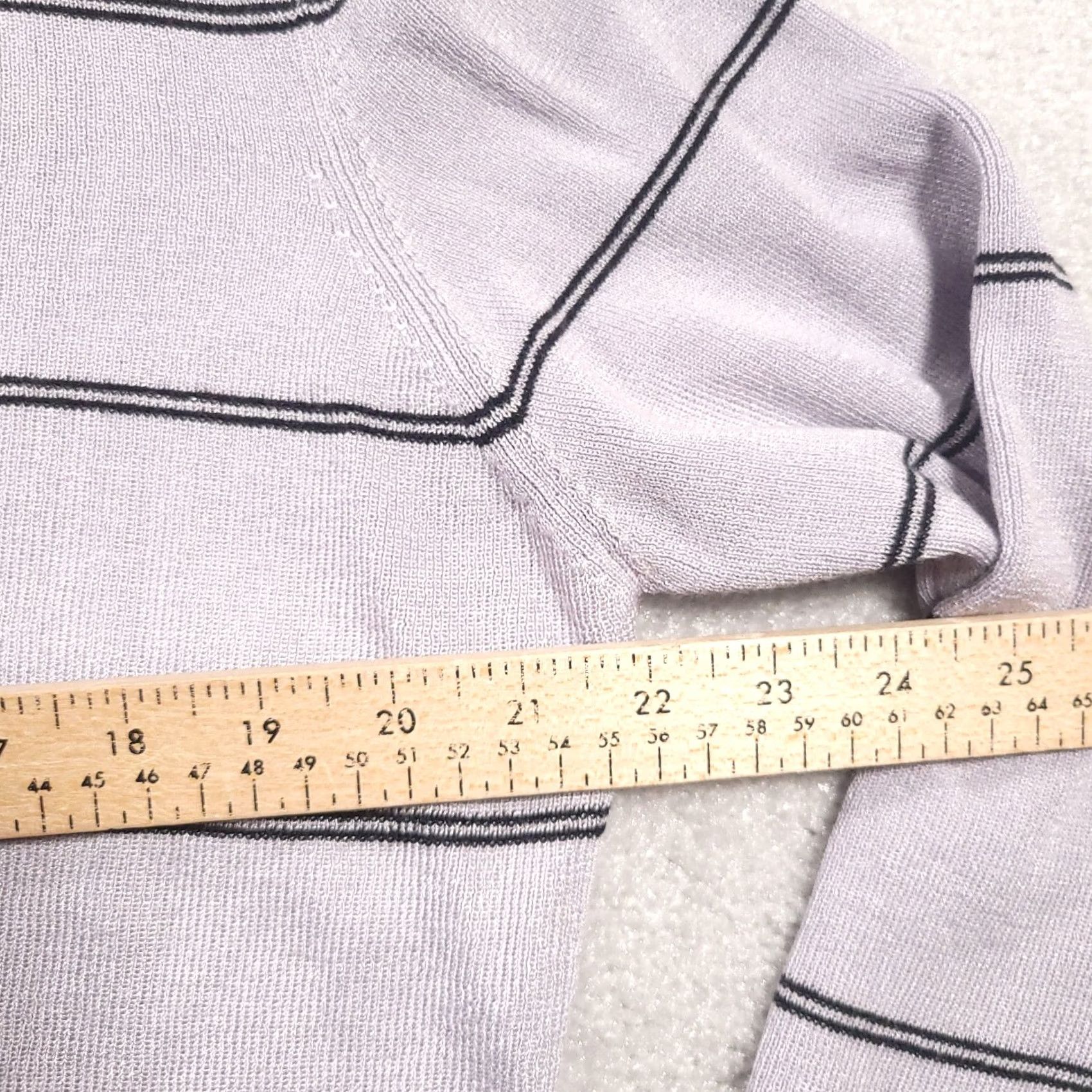 Worthington VINTAGE Worthington Cardigan Sweater Striped Gray Black Button Up Womens XL Cardigan Size XL / US 12-14 / IT 48-50 - 4 Thumbnail