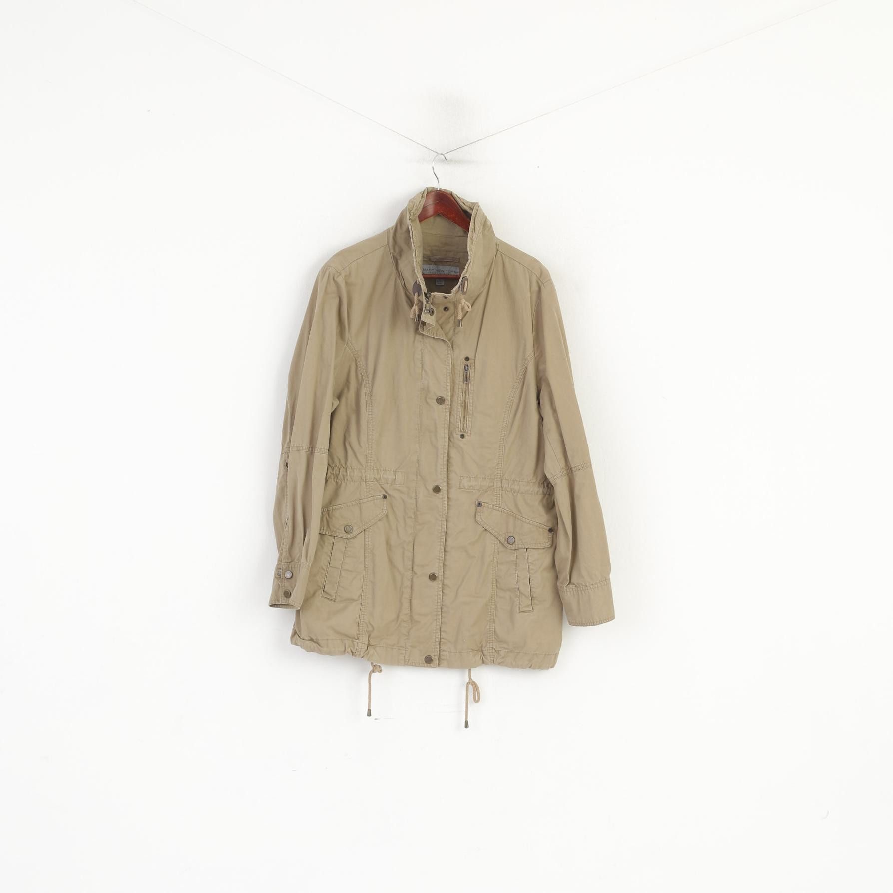 Andrew Marc Andrew Marc New York Women XL Jacket Beige Cotton 7615 Size XL / US 12-14 / IT 48-50 - 2 Thumbnail