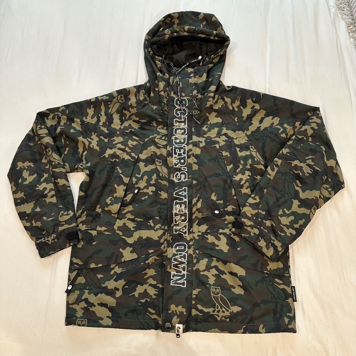 Bape × October's Very Own Ovo x Bape Woodland Camo Snowboard Jacket Size US XL / EU 56 / 4 - 1 Thumbnail
